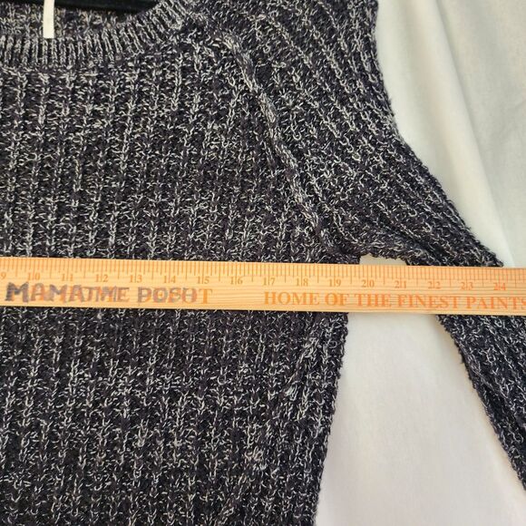 Free People Slouchy Sweater Size XS  Oversized Grunge, Rockabilly Boho, Gray - Picture 3 of 7